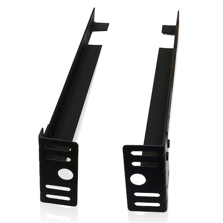 Hypersign Digital Signage Tristate Apartment Furnishres B9016 Extension Bracket for Footboard Attachment - Black; 4 x 16 x 2 in. B9016